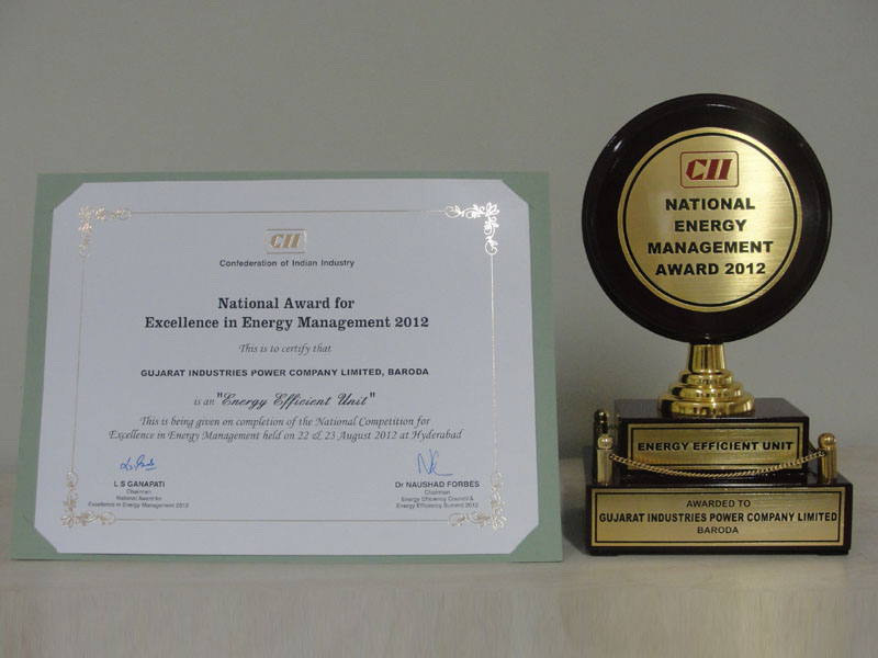 National Award for Energy Management 2012